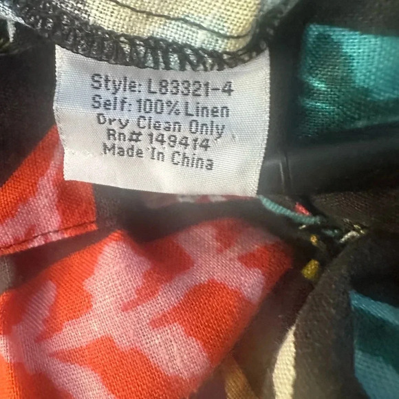 Johnny Was “Jade” Tropical Print Linen Shorts Extra Small EUC! - Picture 9 of 9